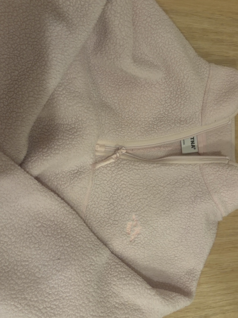 Light Pink Sherpa Fleece Jacket - TNA
